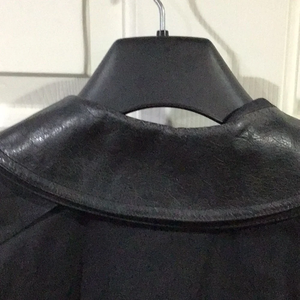 London Fog Mens Black Lined Trench Coat Size 42 Regular - Picture 3 of 11